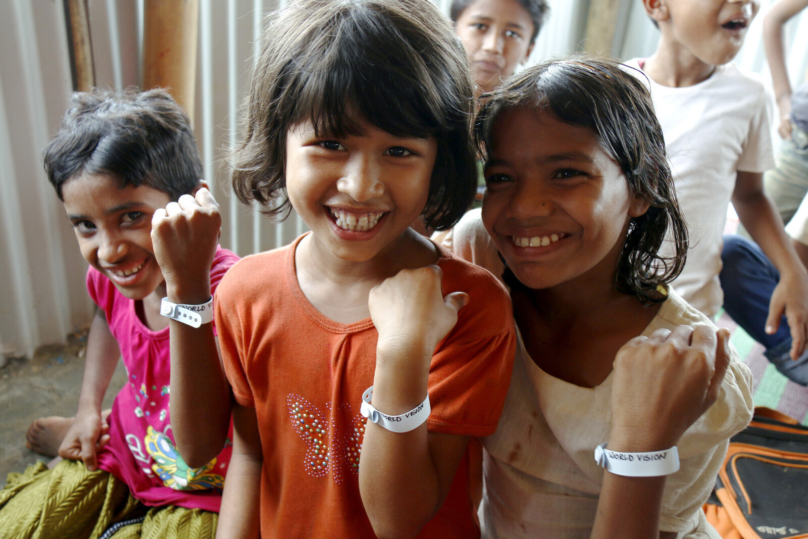 Aus Myanmar geflüchtete Mädchen in einem Kinderschutzzentrum in Bangladesch 
