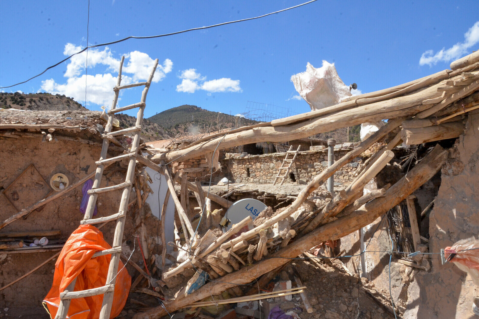 Zerstörte Gebäude nach dem Erdbeben in Marokko