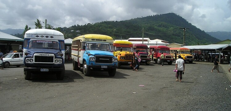 Busse in Samoa