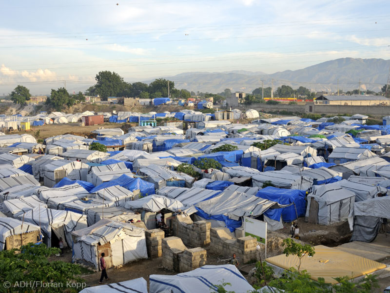 Notunterkünfte in Haiti