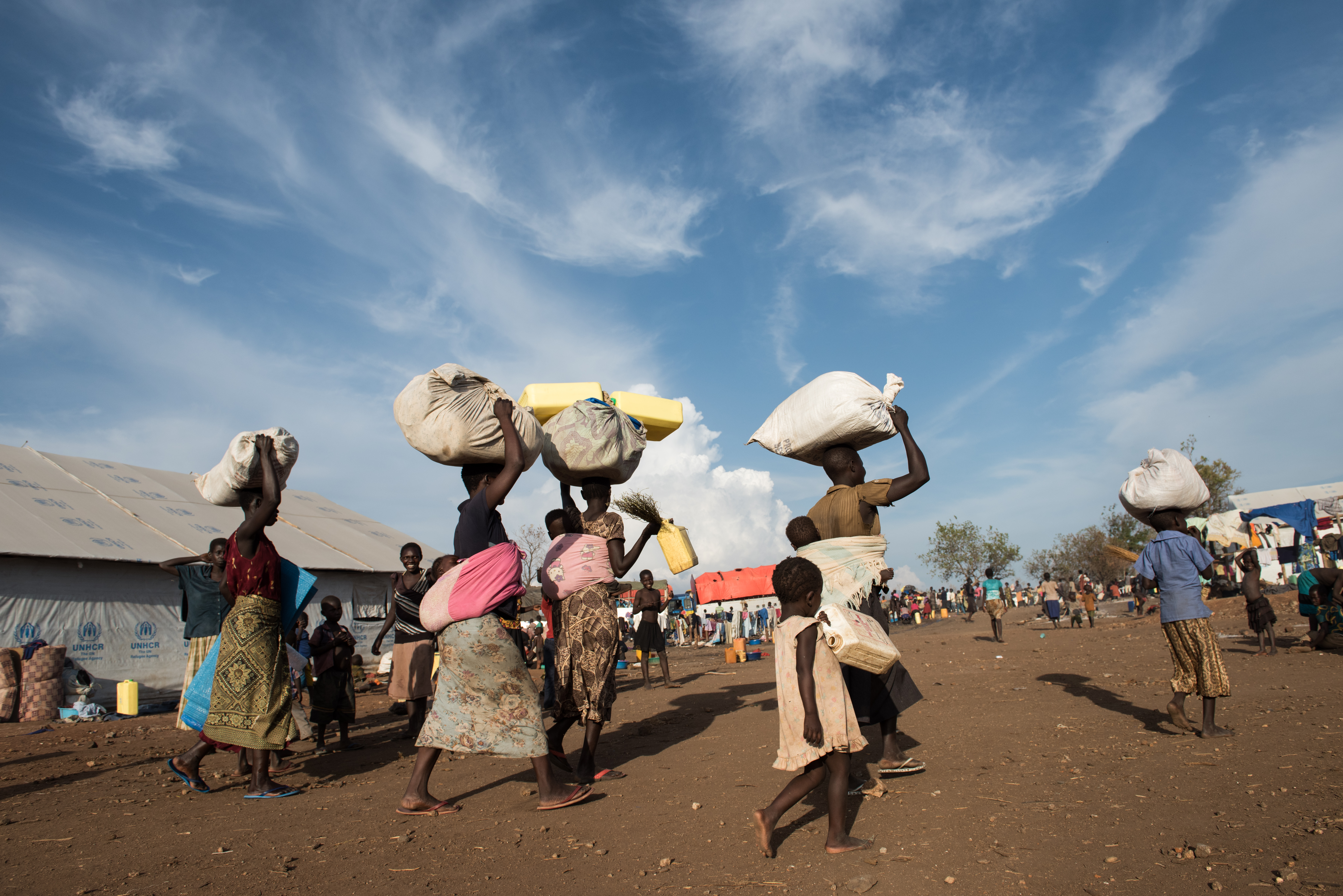 Flüchtlinge aus Südsudan in Uganda. Aktion Deutschland Hilft