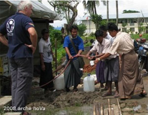 Zyklon Birma: Bündnispartner arche noVa hilft