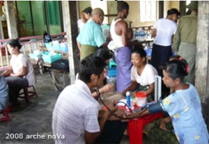 Zyklon Birma: arche noVa hilft mit medizinischer Versorgung