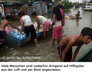 Philippinen: Boote in der Flut 