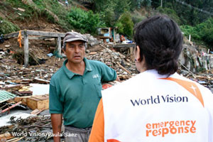 Erdbeben Chile: World Vision in Dichato