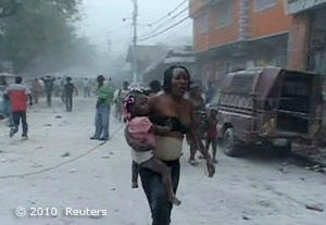 Haiti: Frau mit Kind
