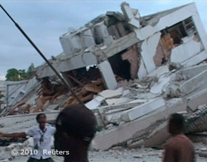 Haiti: zerstörtes Haus