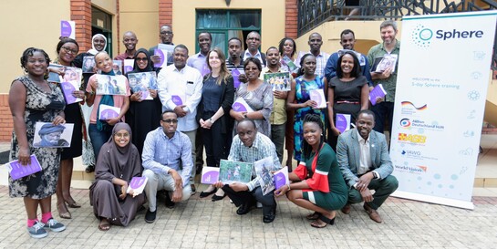 Gruppenfoto der Teilnehmer eines Sphere-Trainings in Nairobi, Kenia Gruppenfoto der Teilnehmer eines Sphere-Trainings in Nairobi, Kenia