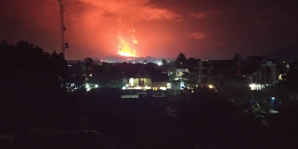 Vulkan Nyiragongo in der DR Kongo Vulkan Nyiragongo in der DR Kongo