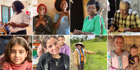 Collage mit positiven Geschichten aus aller Welt Collage mit positiven Geschichten aus aller Welt