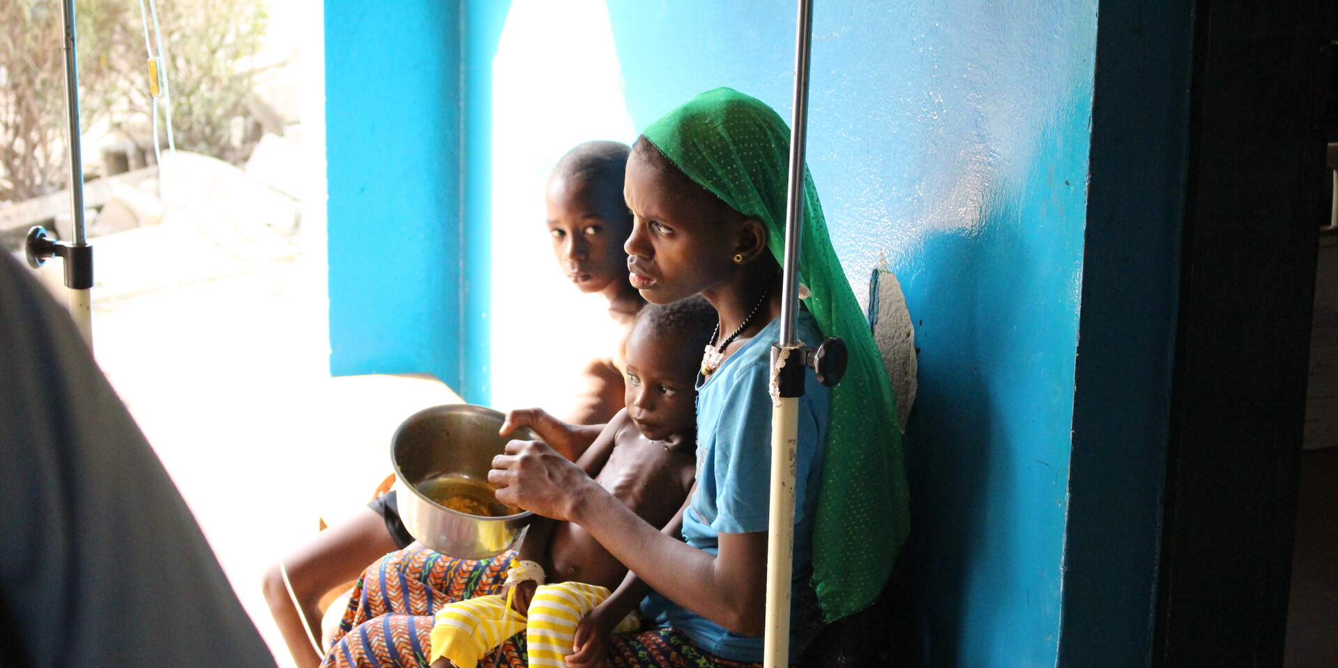 Hilfsprojekt in Afrika: Mutter und Kind in einer Klinik in Guinea-Bissau Hilfsprojekt in Afrika: Mutter und Kind in einer Klinik in Guinea-Bissau