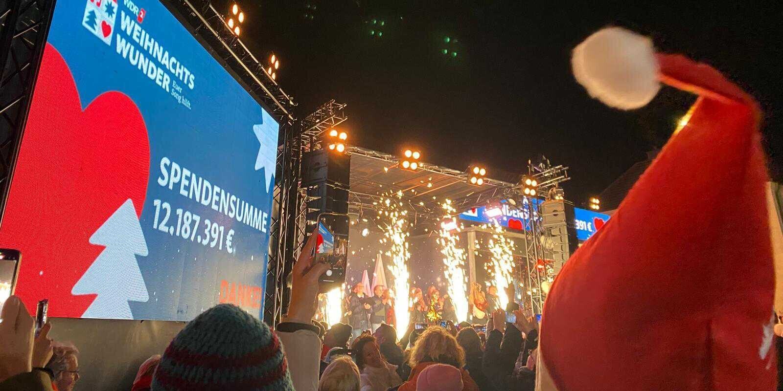 Endergebnis beim WDR 2 Weihnachtswunder in Paderborn 2024 Endergebnis beim WDR 2 Weihnachtswunder in Paderborn 2024