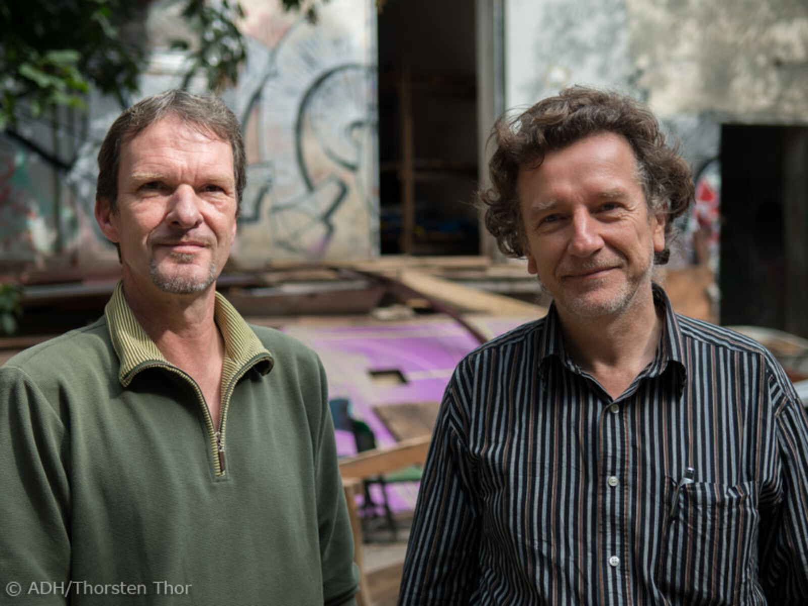 Roland Gebert und Stefan Bünsow waren die letzten, die das Peißnitzhaus verlassen haben