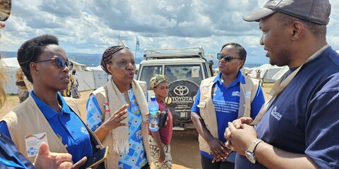 Helfer:innen der Bündnisorganisation action medeor in der Demokratischen Republik Kongo Helfer:innen der Bündnisorganisation action medeor in der Demokratischen Republik Kongo
