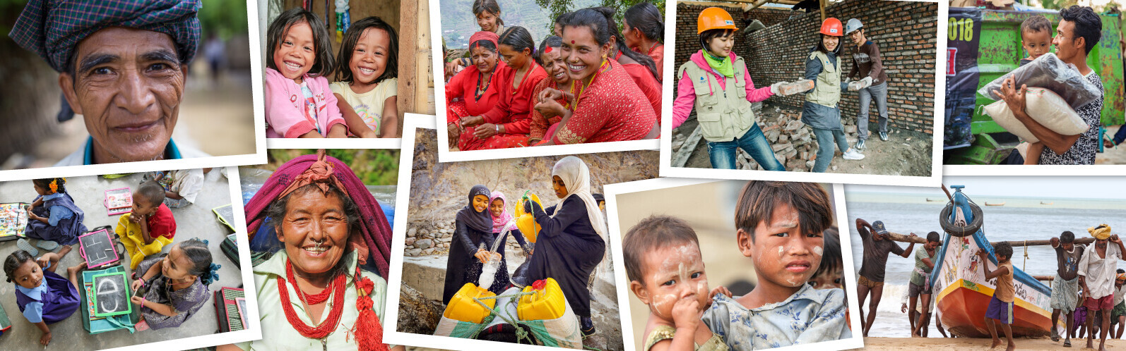 Collage: Menschen in Asien Collage: Menschen in Asien