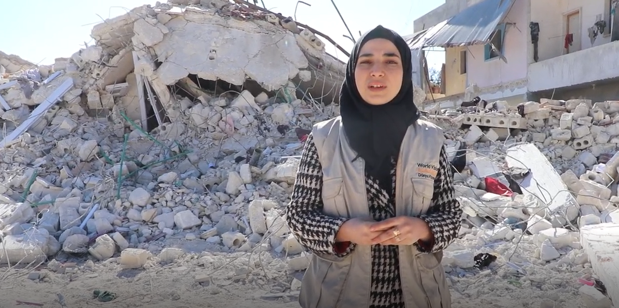 Safa Salloum von World Vision erlebte das Erdbeben hautnah in Syrien Safa Salloum von World Vision erlebte das Erdbeben in Syrien