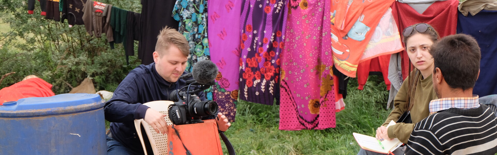 Karsten Kaminski während eines Interviews im Libanon. Karsten Kaminski während eines Interviews im Libanon.