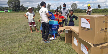 Helfer:innen von World Vision in Myanmar Helfer:innen von World Vision in Myanmar