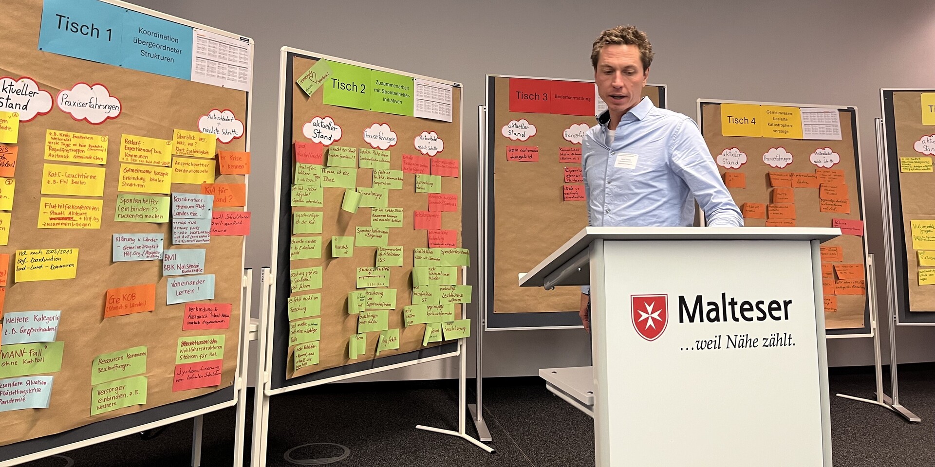 Teilnehmende des Workshops präsentieren ihre Ergebnisse Teilnehmende des Workshops präsentieren ihre Ergebnisse