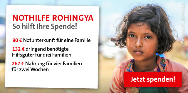 Hilfe für die Rohingya in Bangladesch: Jetzt spenden! Hilfe für die Rohingya in Bangladesch: Jetzt spenden!
