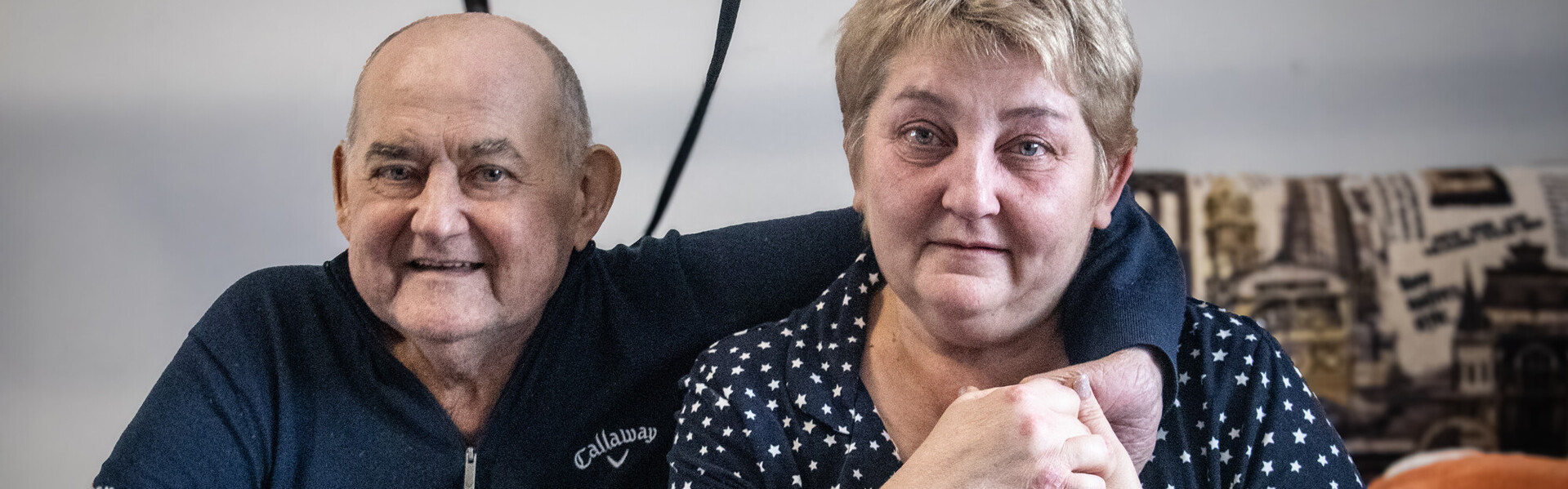 Das Paar Anatoly und Tatyana haben durch den Krieg in der Ukraine alles verloren Das Paar Anatoly und Tatyana haben durch den Krieg in der Ukraine alles verloren