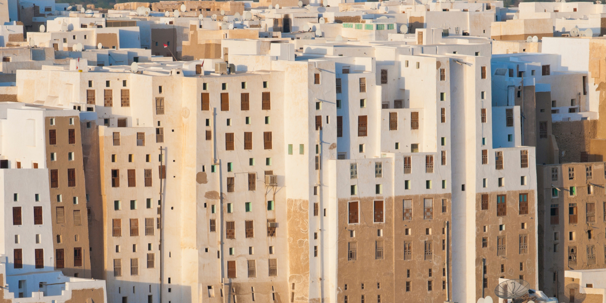 Ansicht der Altstadt von Shibam, dem sogenannten "Manhattan der Wüste" Ansicht der Altstadt von Shibam, dem sogenannten "Manhattan der Wüste"