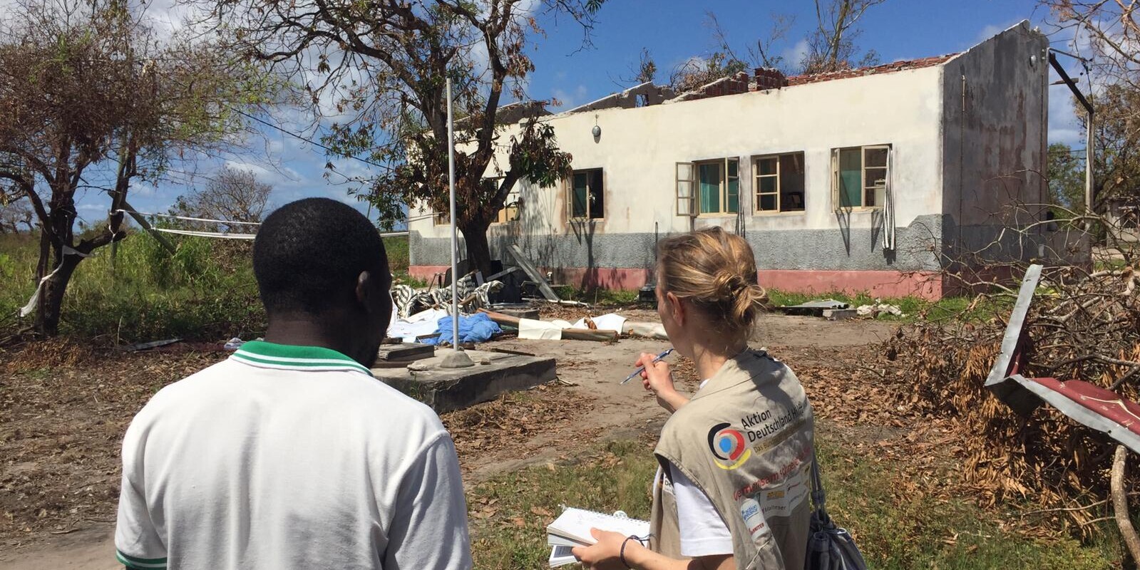 Hannah Egger von Aktion Deutschland Hilft war als Teil des FAST-Teams in Mosambik dabei Hannah Egger von Aktion Deutschland Hilft war als Teil des FAST-Teams in Mosambik dabei