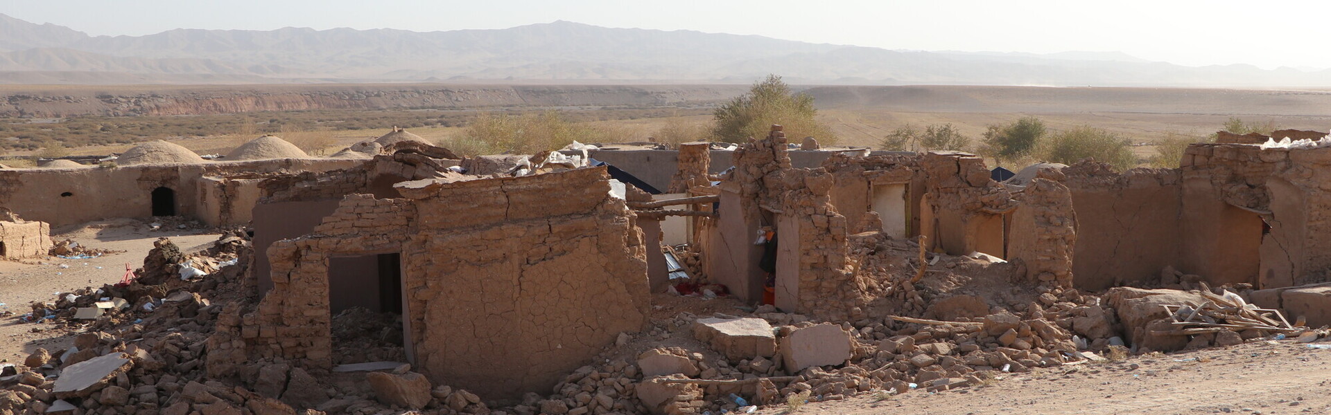 Zerstörte Häuser im Bezirk Zindajan in Afghanistan Zerstörte Häuser im Bezirk Zindajan in Afghanistan