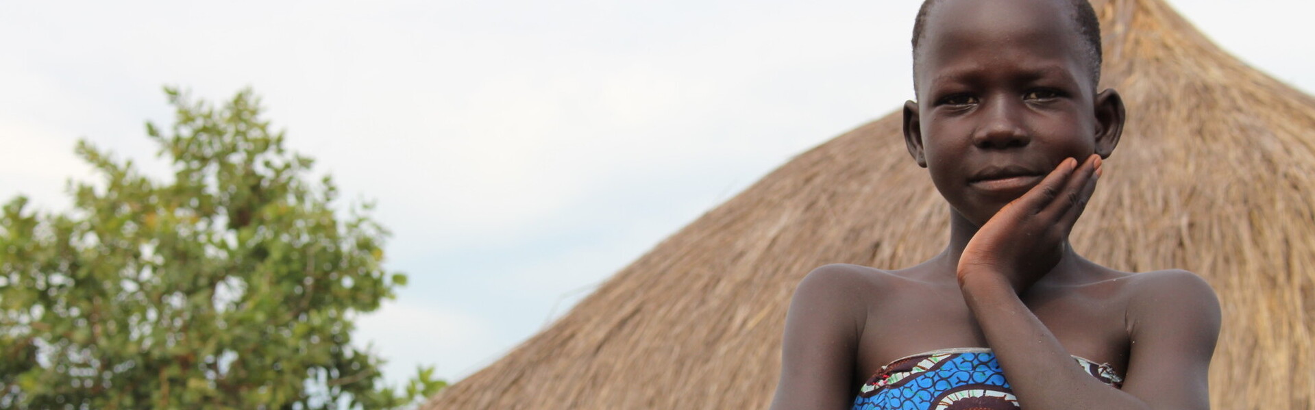 Ein Mädchen aus dem Südsudan in Uganda Ein Mädchen aus dem Südsudan in Uganda