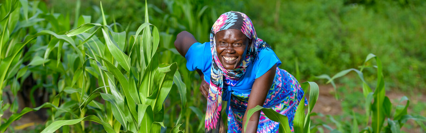 Edna Tumalu auf ihrem Feld in Uganda Edna Tumalu auf ihrem Feld in Uganda