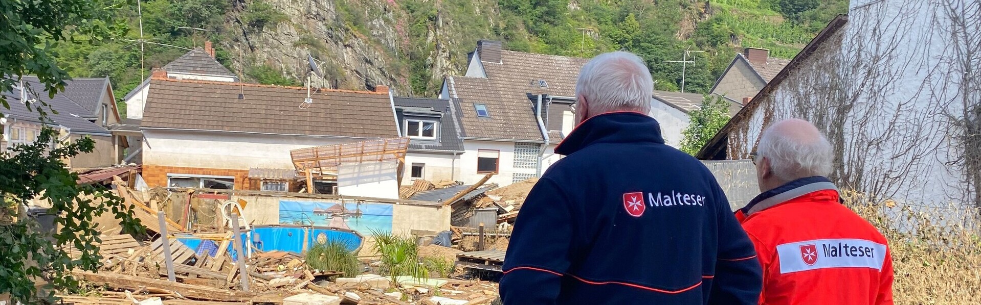 Einsatzkräfte der Malteser im Hochwassergebiet Einsatzkräfte der Malteser im Hochwassergebiet