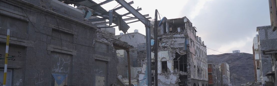 Jahrelange Bombenangriffe hinterlassen im Jemen große Zerstörung Jahrelange Bombenangriffe hinterlassen im Jemen große Zerstörung