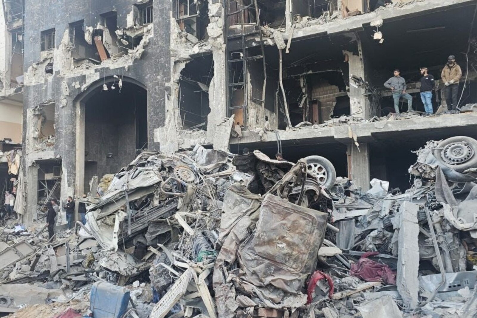 Ein zerstörtes Krankenhaus in Gaza