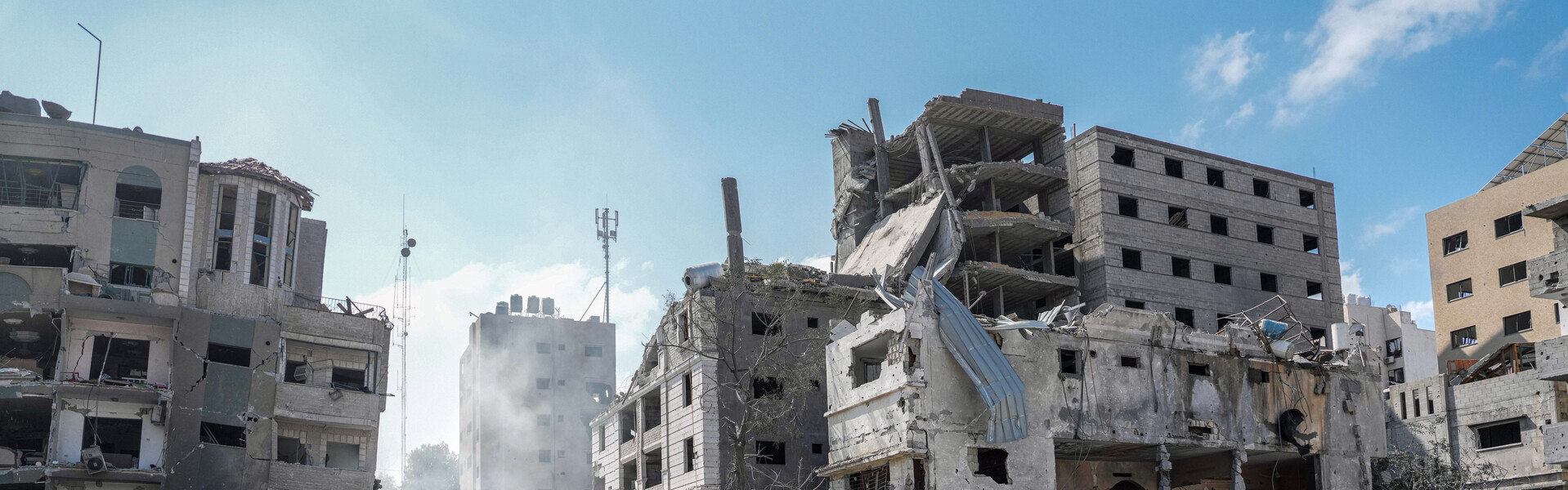 Zerstörtes Wohngebiet in Gaza Zerstörtes Wohngebiet in Gaza