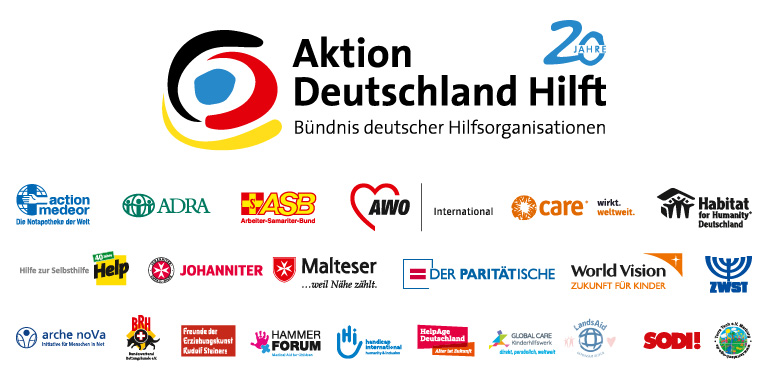 20 Jahre Aktion Deutschland Hilft . Aktion Deutschland Hilft