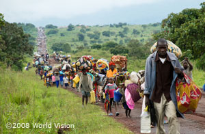 Kongo: Zehntausende auf der Flucht Richtung Goma